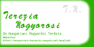 terezia mogyorosi business card